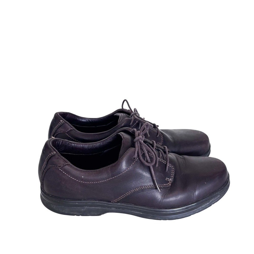 LL Bean Mens Stonington Derby Oxford Shoes 10 Brown Leather Waterproof Lace Up